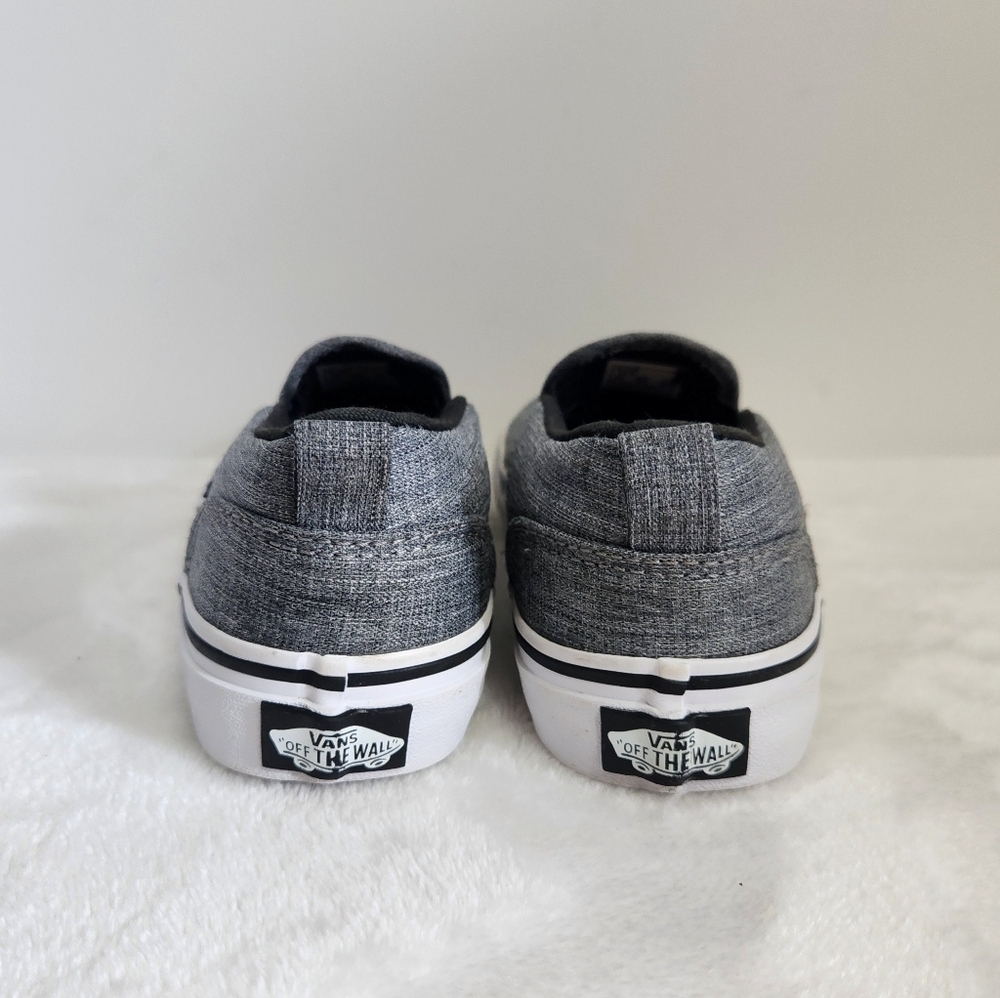 Vans Asher Heather Gray Classic Skate Canvas Slip On Sneaker Shoe Youth 12 - Picture 9 of 14